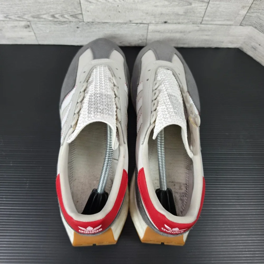 Adidas Retropy E5 Grey White Red Boost Sneakers GW0558 Mens 13